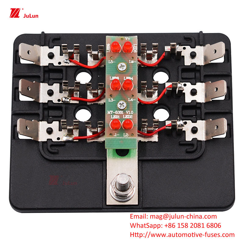 ANS/MIDI 30A-500A Detentor de fusível de contacto de cobre pequeno Conforme à norma UL da UE para reinicialização automática de fusíveis automotivos