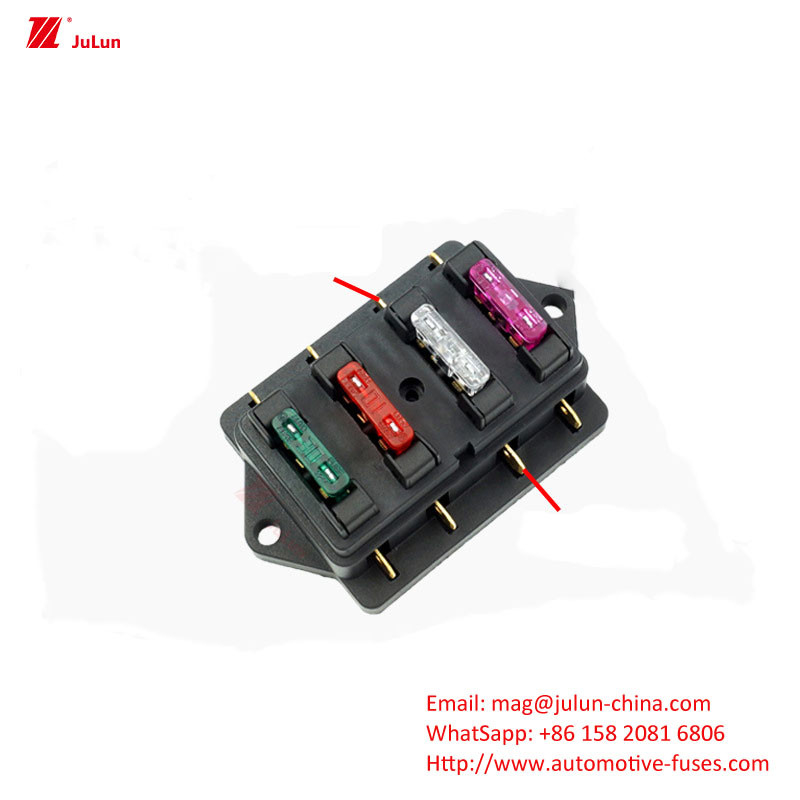 Peças para automóveis Terminal de proteção de circuito eletrônico Corrente 32V30A-500A Porta fusível automático Contato de cobre 30A-500A