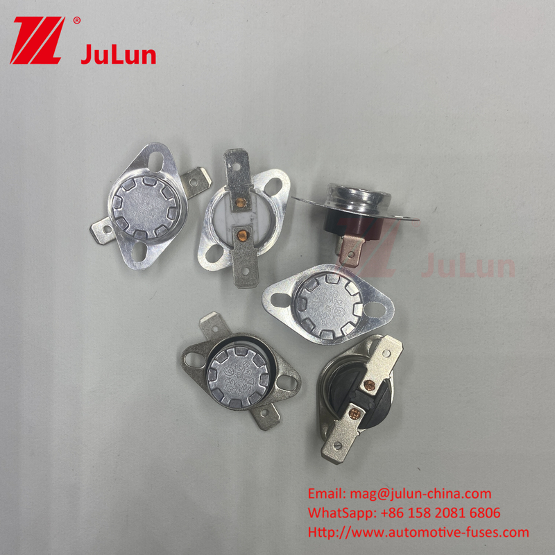 KSD Pin Tipo Metal Expansão Manual Reiniciar KSD301 Bimetal Termostato, Eletrodomésticos Fusível de corte térmico
