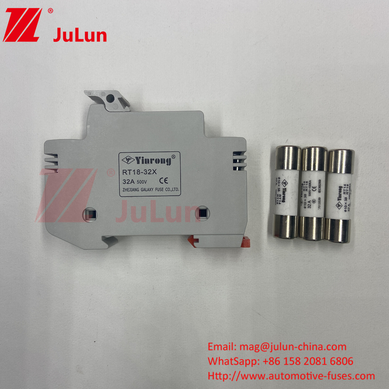 TUV CE 10*38mm DC 1000V Fusível solar fotovoltaico 20A Com proteção do suporte do fusível LED para inversor solar
