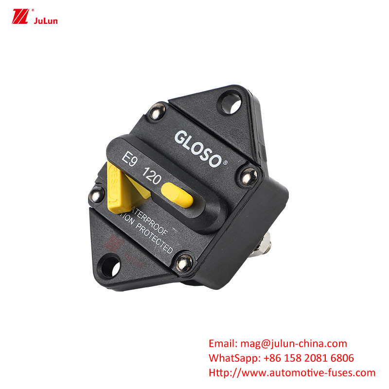Proteção de circuito eletrônico automotivo com luz LED caixa de fusível multi-direção SBH-6PD parafuso 30A-500A dois polos 32V manual Re