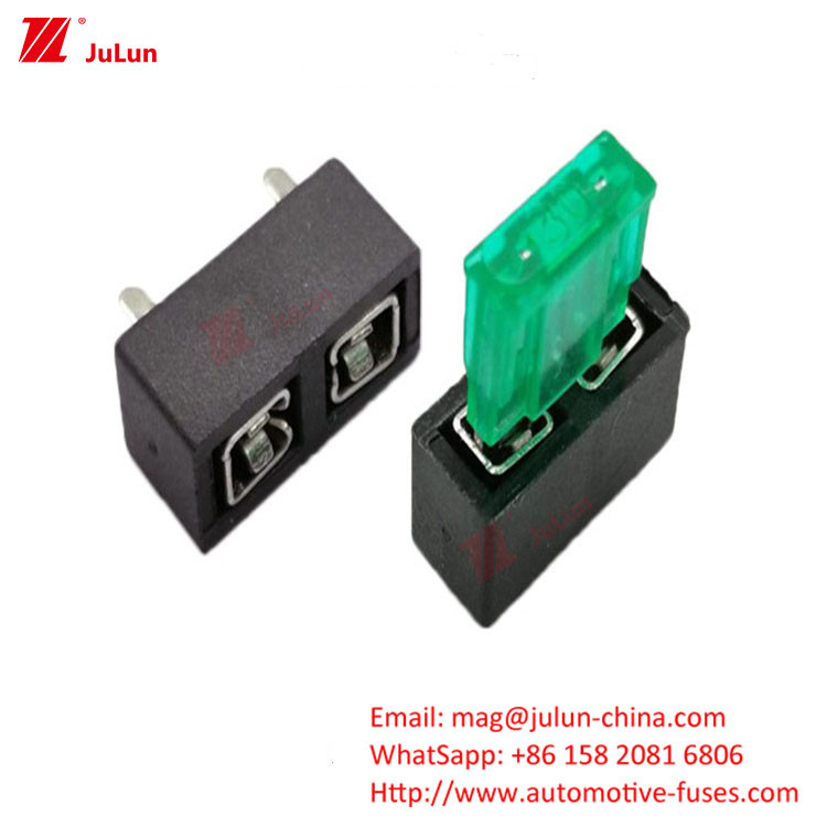 Interruptor de circuito compacto da UE UL para automóveis ANM Fork Peg Tipo Dual Car Fuse Holder Um em Dual Out Large Fu