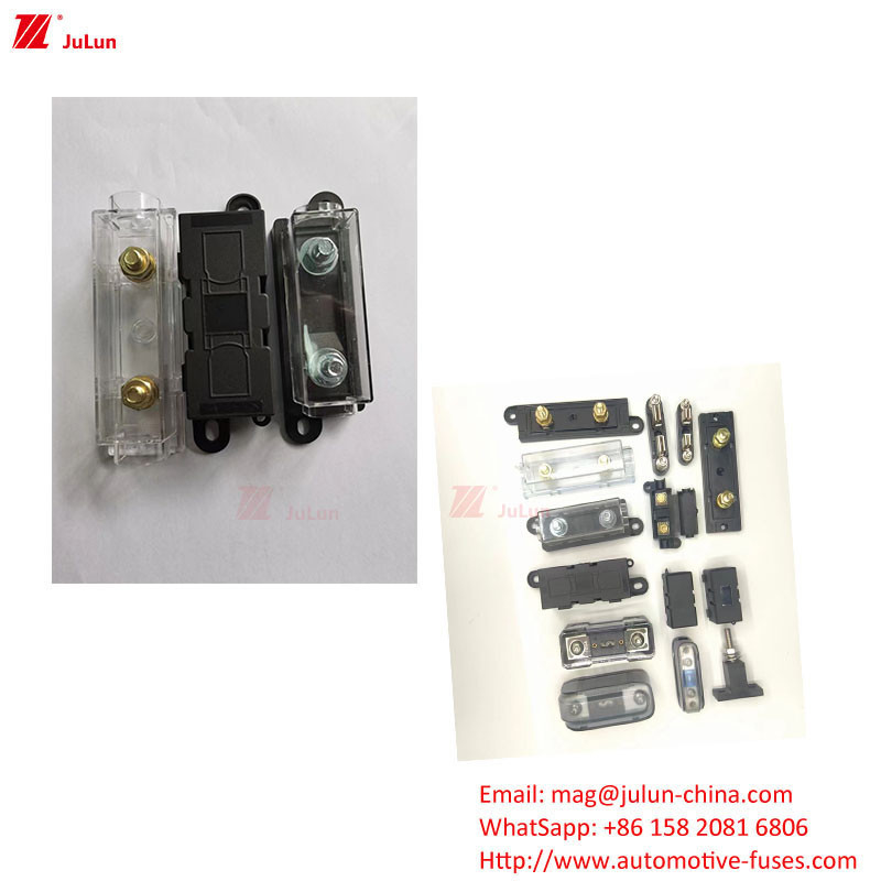 Plastico / Nylon Housing Automotive Fuse Holder Cumprindo a Norma UL da UE com 30A-500A corrente de retenção