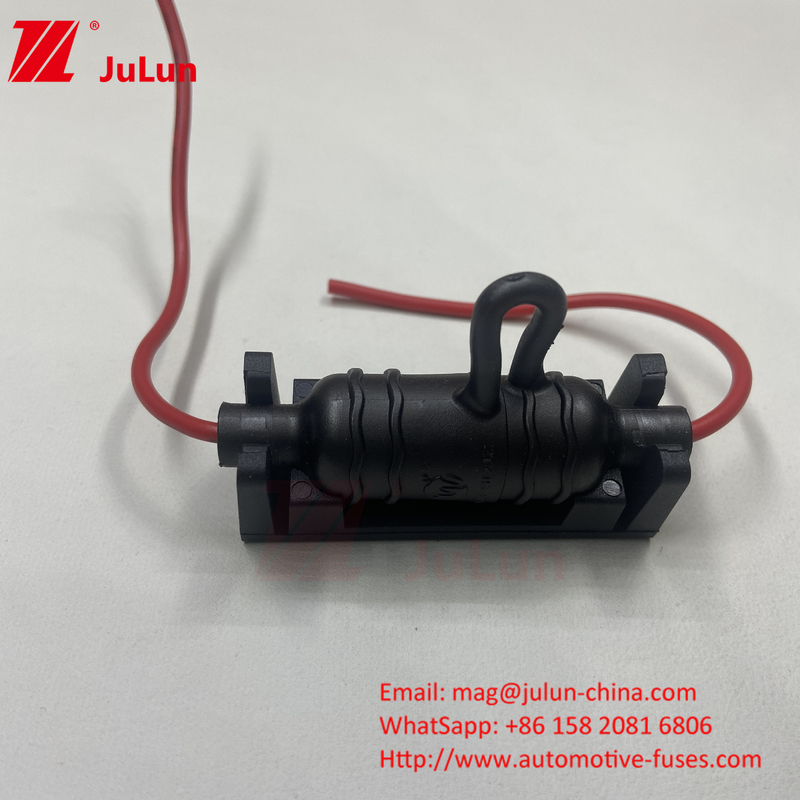 Detentor de fusível para automóveis de baixa tensão à prova de pó vermelho preto silicone PPS 10A 250V