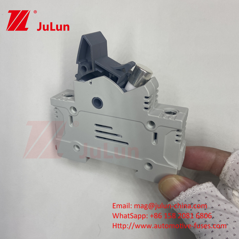 Fusível Solar FV cilíndrico 10A-63A 1000VDC/1500VDC IEC60269.6 Fusível 10X38 1p 2p 3Pole Np Dc Fusíveis Quadrados Fusível Solar Pv