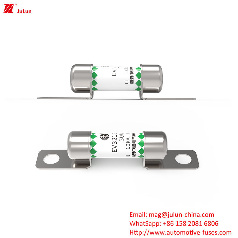 Fusível automotriz de tubo redondo DC850V 30A-50A Carregador EV portátil com proteção EV321-3EL