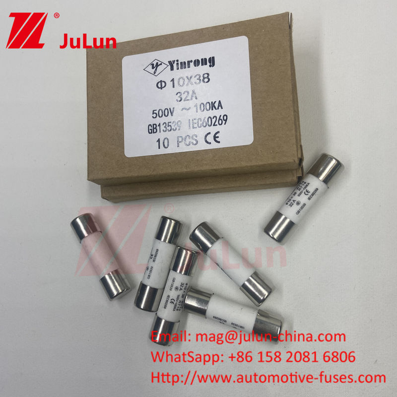 3A 10*38mm Fusível fotovoltaico cerâmico para sistema fotovoltaico AC220V AC380V AC50 0V AC690V AC800V
