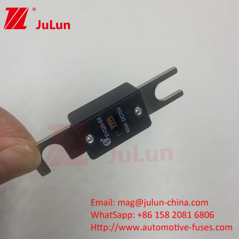 EV320-5X 5C 500A 70VDC parafuso parafuso veículo elétrico fusível 300A 350A 400A 450A corrente e 10KA-20KA capacidade de quebra
