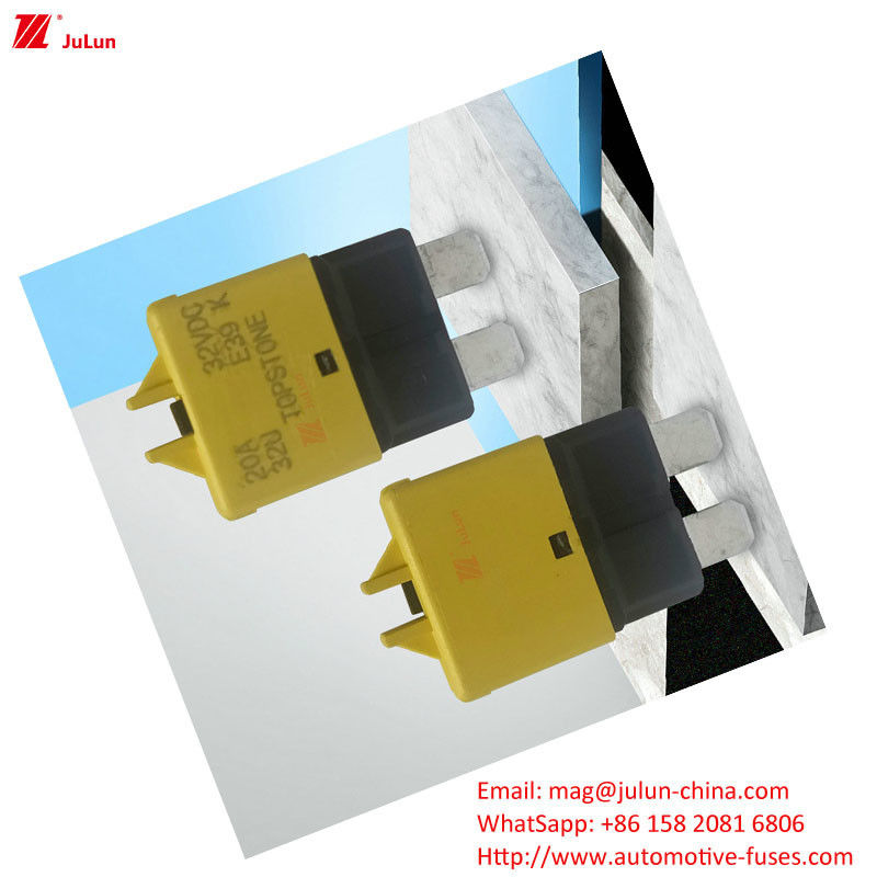 Proteção de circuito automotivo segurador de fusível de plástico / nylon UE UL Standard 30A-500A Corretor de circuito de contato de cobre marinho