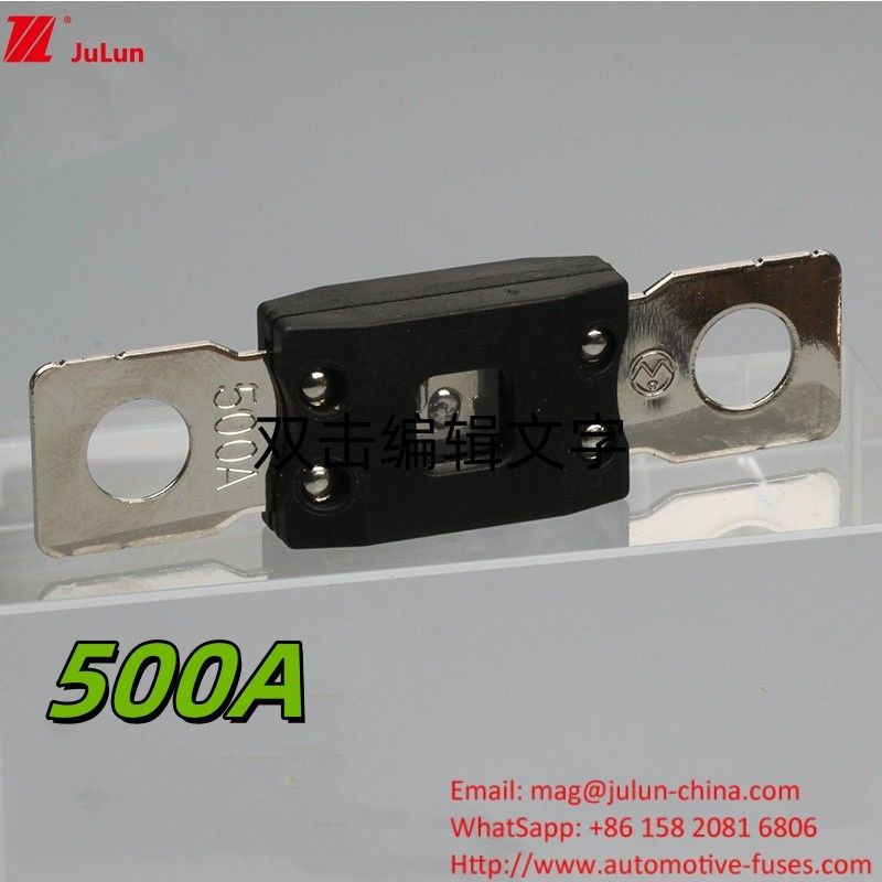 Fusível de protecção de veículos eléctricos de 500A para sistemas de 32V/48V/72V com parafuso M8