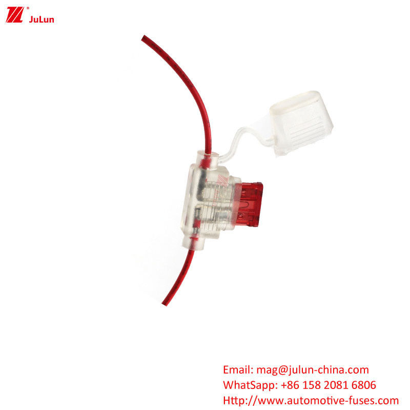 Eu UL Standard Fuse Holder / Box Dimensões Externas Disjuntor de plástico / Nylon Housing Tensão de corrente nominal 25A-80A 32V