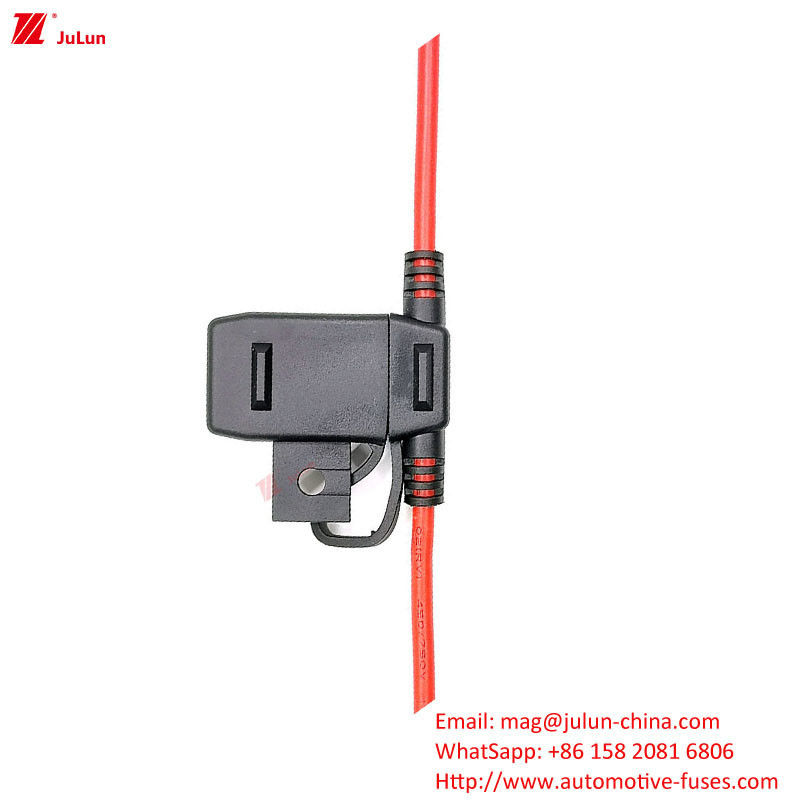 Peças para automóveis segurador de fusível para fusível tipo 32V voltagem nominal disjuntor de longa duração contato de cobre PVC retardador de chama