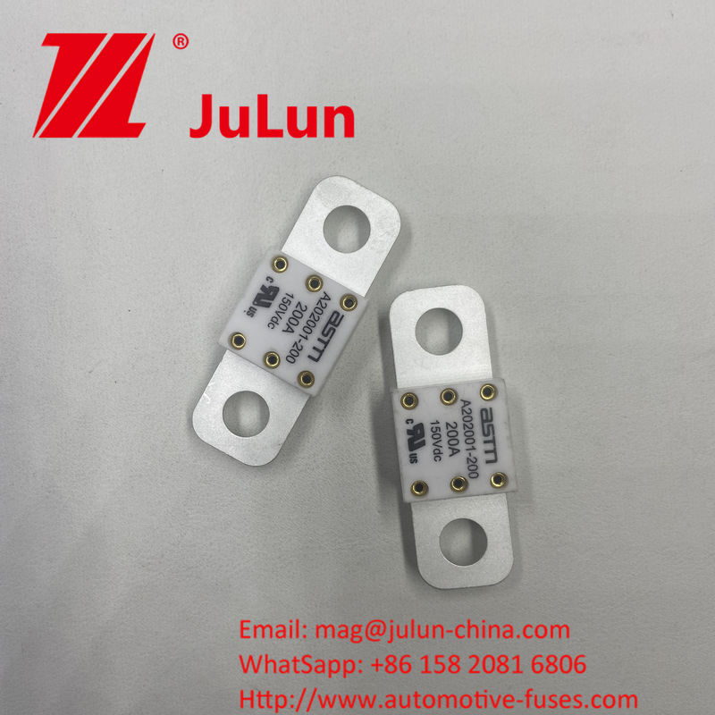 A202001-500A 125VDC ASTM Instalação sem esforço Fusíveis de automóveis cerâmicos Voltagem 150VDC Para instalação M8