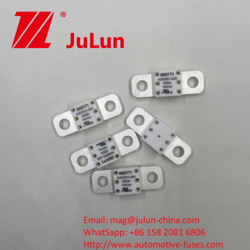 Montar parafusos A202001-300A Fusíveis automotivos cerâmicos 150VDC adequados para conversão de potência 150VDC Voltagem de saída