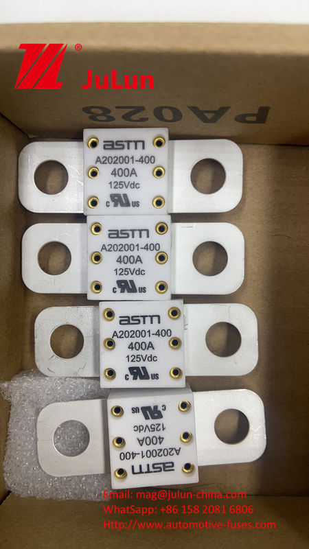 150VDC 500A A202001 Fusíveis cerâmicos para veículos com bateria de armazenamento de energia para automóveis