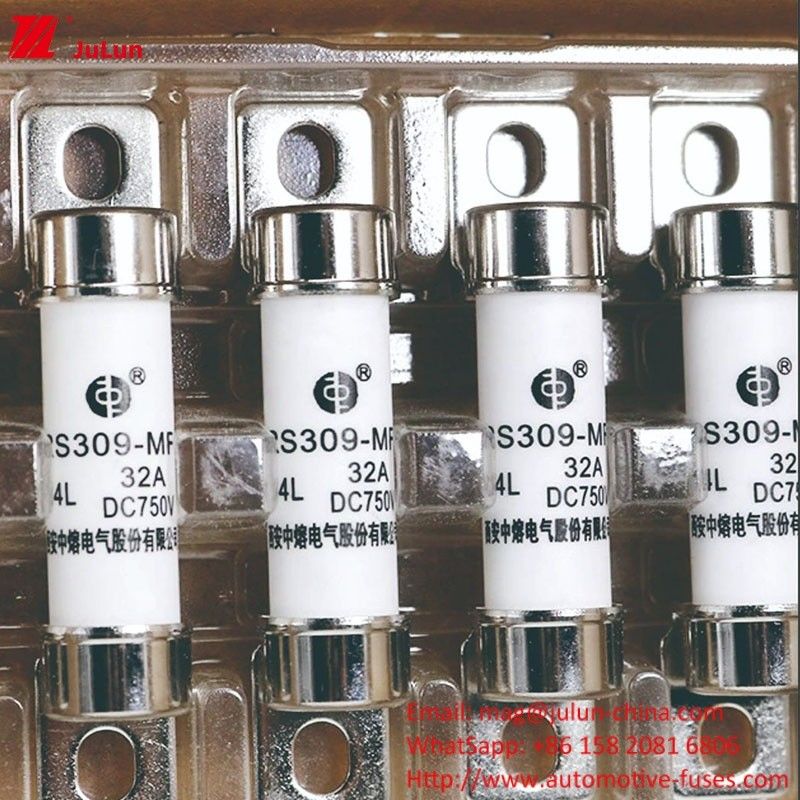 Tipo de terminal de fusível de veículo elétrico de energia 750VDC para 32A-35A -40A -50A Protecção de VE HEV