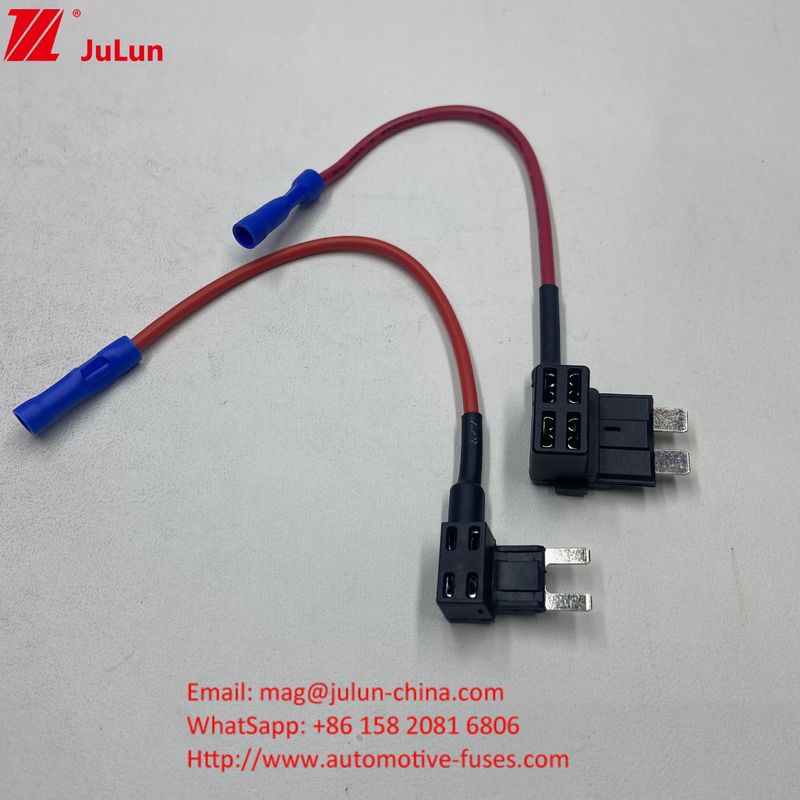 F3A 5A 10A 15A Toque de fusível 16AWG Carro Adicionar um circuito ACU Adaptador de fusível de lâmina com suporte de fusível para carros caminhões