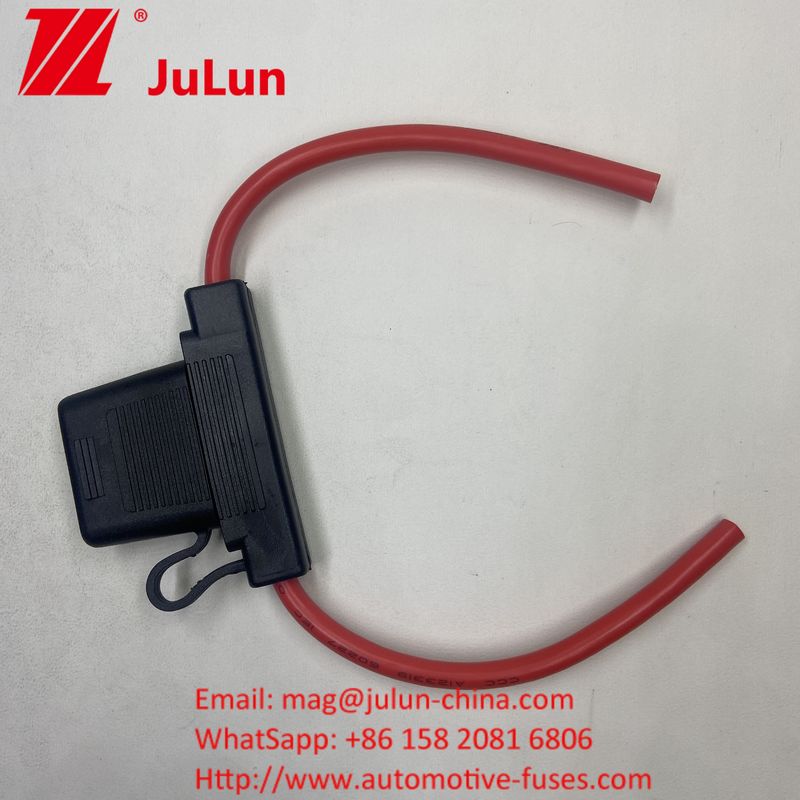 ATC/ATO Customized Inline Fuse Holder 14AWG 16AWG 18AWG 20AWG Cablagem Harness 80AMP Blade Fuse Automotive Fuse Holder