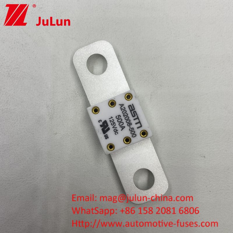 ASTM 400A 125VDC Cerâmica Metal Bateria de Carro Fuse Para Indústria Automóvel 68*17.7*12mm