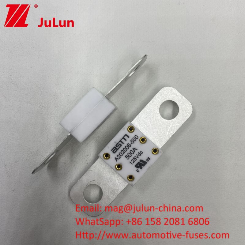 Ev Fusível Cerâmico A202008 250A 125VDC Adaptador de Carregador Compatível com Caminhões Automóveis A202008 125VDC 100A 125A 150A 200A 250A 300A 400A 500A