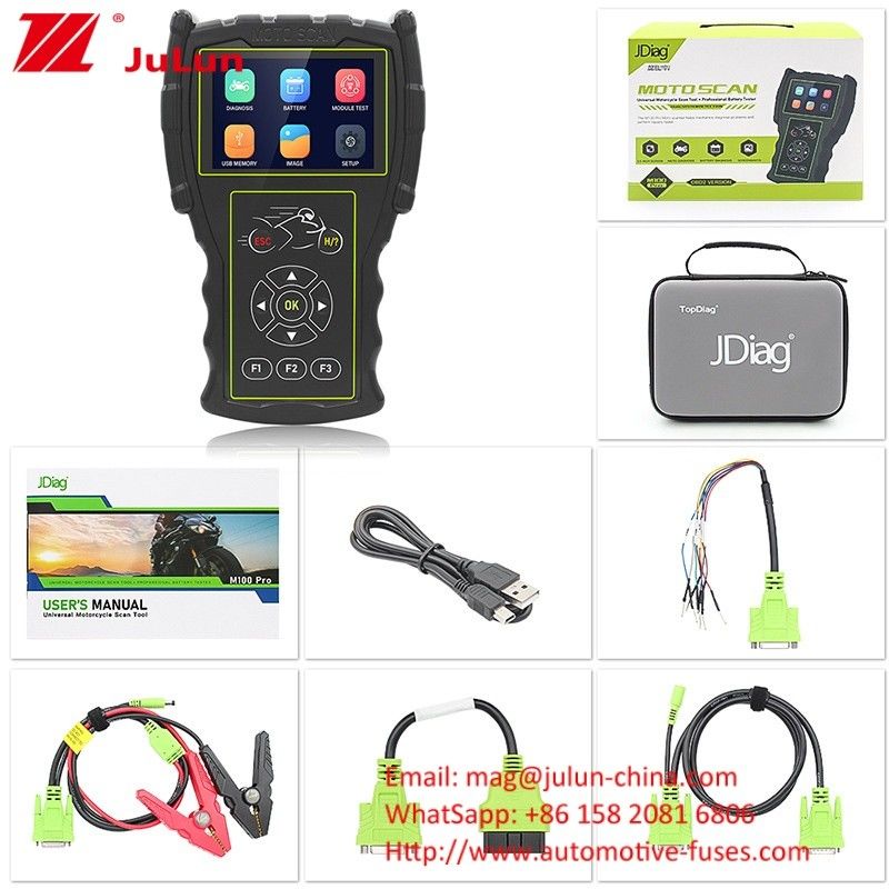 Detector de motocicletas M100 Pro Moto Scanner ECU OBD Instrumentos de diagnóstico de falhas JDiag