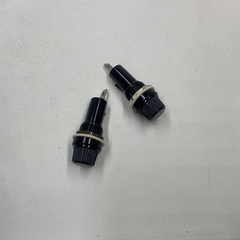 Suporte de fusível de vidro de 10A 250VDC com fusível de tubo de 6x30mm para máquinas e equipamentos de salas elétricas e mecânicas