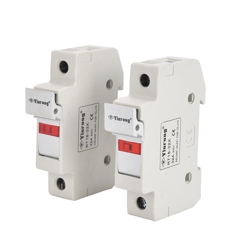 32a Corpo do fusível Porta fusível cilíndrico AC 500V Combinação 10*38 RT18-32 (X) Série de fusíveis de baixa tensão