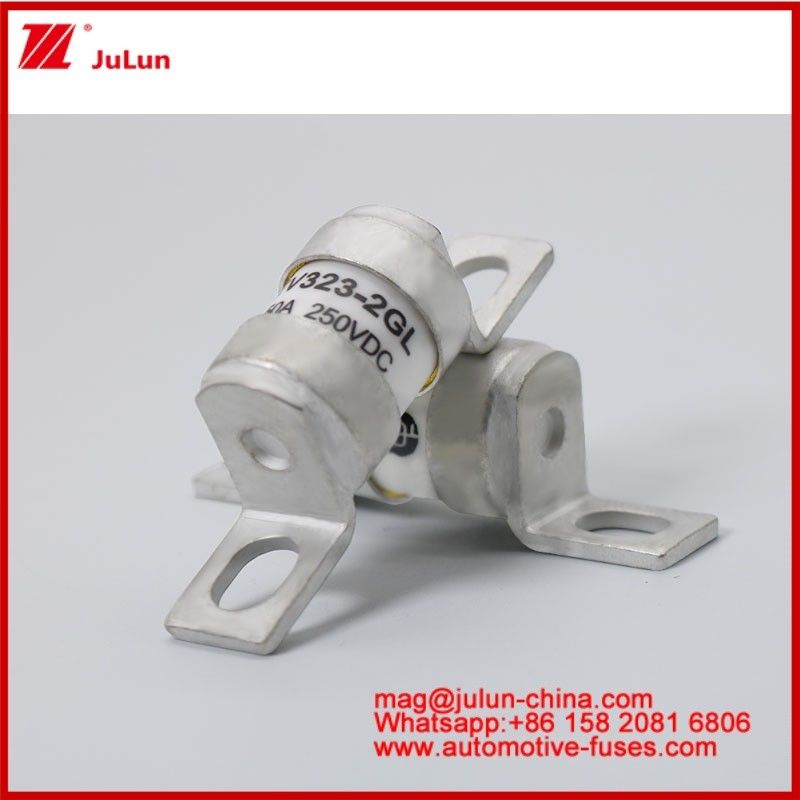EV323-2GL 50A DC250VDC Tubular Cerâmica Fuso Corrente Estrutura empilhada Resistente a vibrações Choque mecânico EV ou HEV Tamanho compacto Veículo elétrico de alta classificação