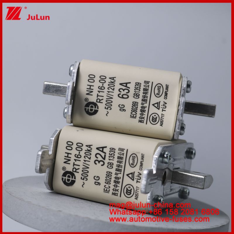 NH00 RT16-00 16A 500V 120KA Cerâmica Anl Fuse Automóvel Bolto Stud Mount Para EV / HEV