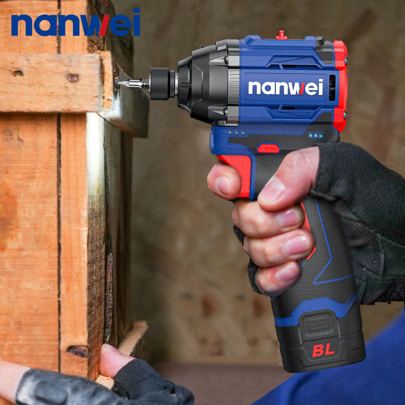 Ferramenta elétrica de perfuração recarregável de 16v sem fio de impacto de 1600rpm Chave 500w de propósito variável Chave de chave de fenda
