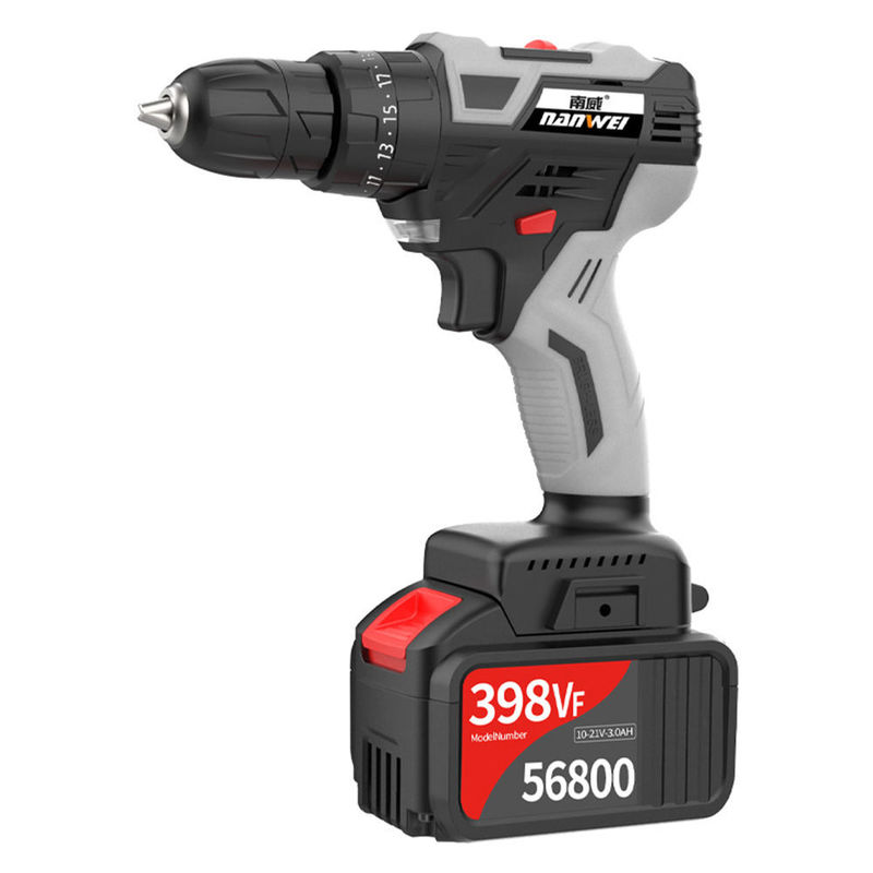 Ferramentas Elétricas de Furadeira Sem Fio com Bateria de Lítio Furadeiras de Impacto Portáteis Suportam Peso Único 3kg Velocidade Máxima 1350RPM/MIN