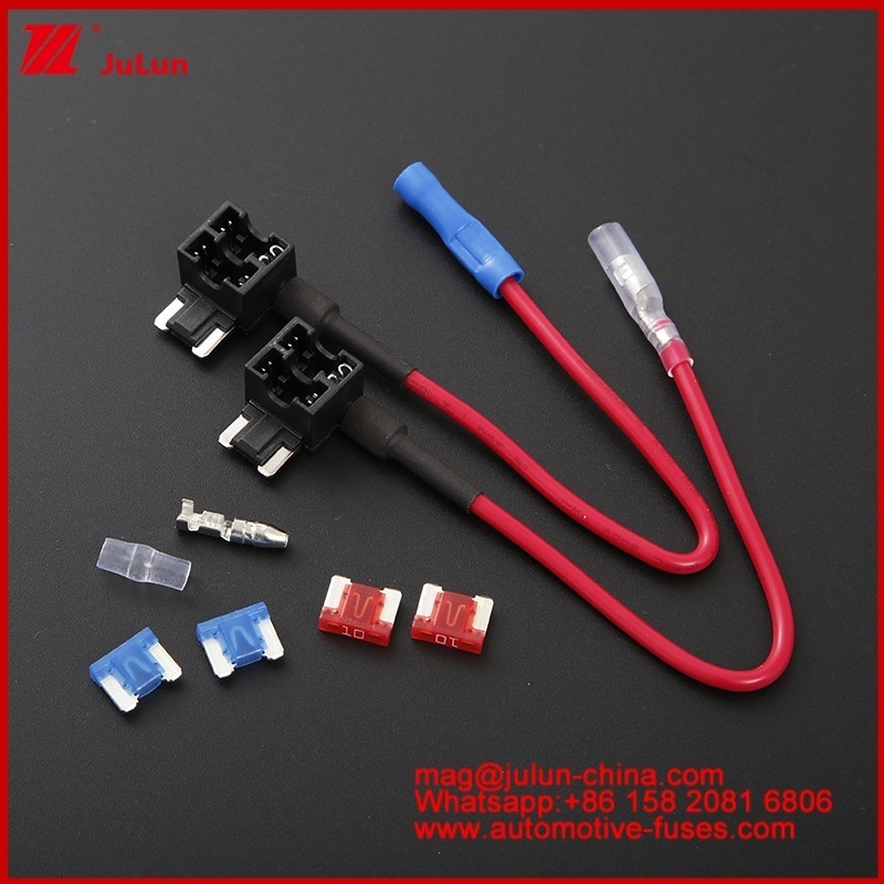 ATS / Low Profile Mini/Micro2/Micro3 Fuse Holder Mini Low Profile Add-a-Circuit Fuse Tap Bullet Connector Adaptador Micro Inline Fuse Holder