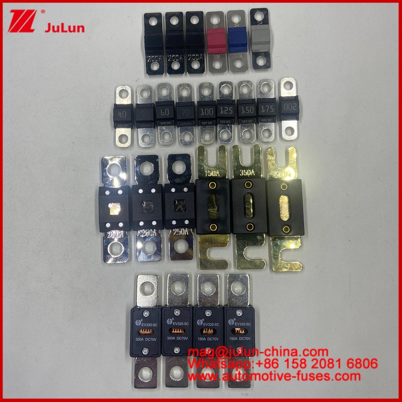 High-Capacity Auto Fuse High Quality ANM ANM-B Fuse 30A-600A 58V Automotive Substitute MEGA 298 998 MEGA 40A-500A Bolt on Car Fuse Copper Automotive Fuses Bolt down