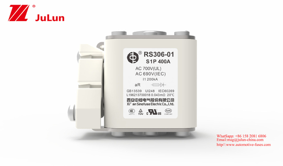 fusível RS306-01-S1P Chip Type Automatic Reset Function do veículo elétrico de 400A 690V