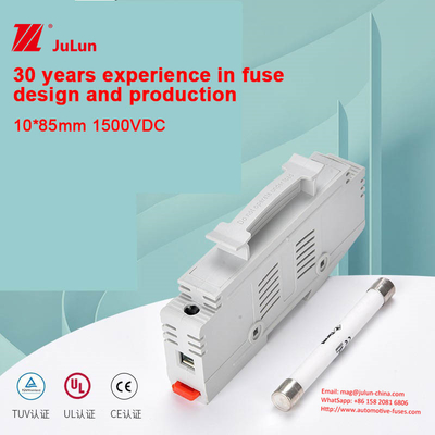 Fusível fotovoltaico de grau industrial 1000V DC 15A Alta tensão nominal 1500V DC 40A DC