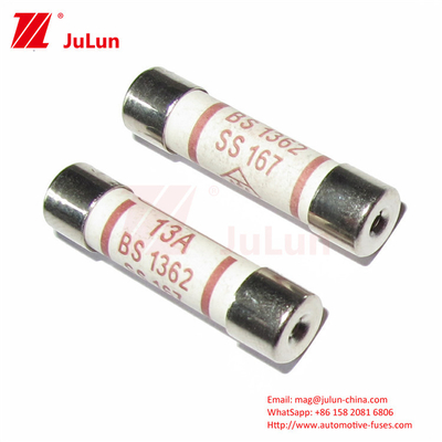 Potência BS1362 B6*25mm Fusíveis cerâmicos para veículos para corrente elétrica 3A 5A 7A 10A 13A 20A