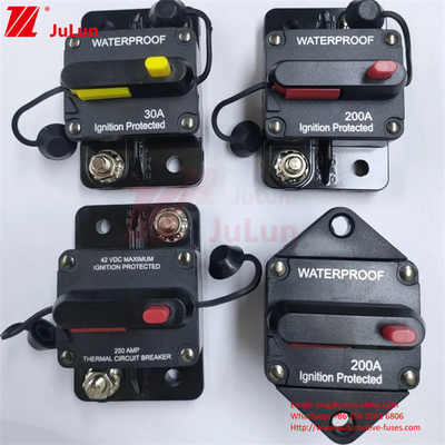300A RV Interruptor de circuito 48V Motor Fuso Inverter Protector de sobrecarga marinha Reiniciar Interruptor de circuito