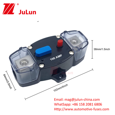 Veículo 8 12-48V 30A-300A Interruptor de circuito Auto áudio resistente à água Proteção de potência fusível Interruptor de circuito de rede manual Circuito