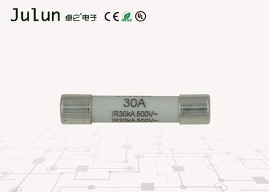 Fusível de alta tensão 30A 6x30mm da C.C. do CE para a aplicação das energias solares do sistema do picovolt