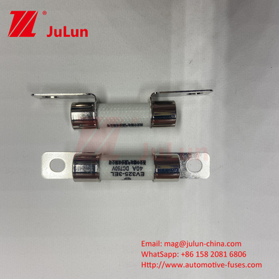 10x38mm Cerâmica Automobile Fuses Bolto montado EV FUSE Confiabilidade ambiental Conforme à ISO8820