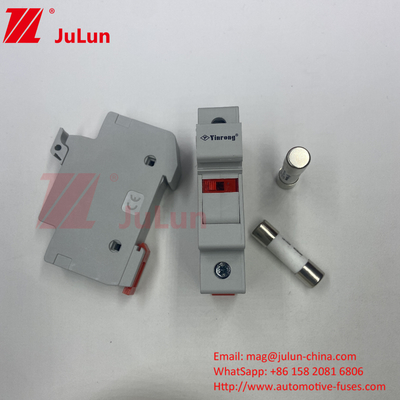 1000VDC 15A Solar PV Fuse Holder Com Fuse Fuses Solares PV 6A 10A 15A 20A 25A 30A Alta Voltagem Para Sistema Solar