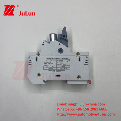 Fusão fotovoltaica solar com elemento de fusão de prata Material 32A 3P 10*38 1000VDC