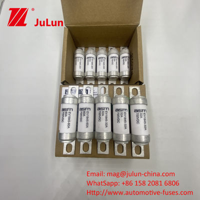 35A 5-150A 700VDC 10KA Fusível de parafusos para veículos elétricos para fusíveis de CC