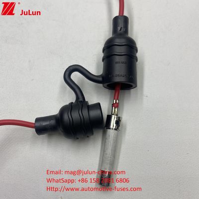 Com cabo de fio UL IP68 impermeável Componentes de fusível de segurador em linha para fusíveis cerâmicos de vidro de 5*20 6*32mm