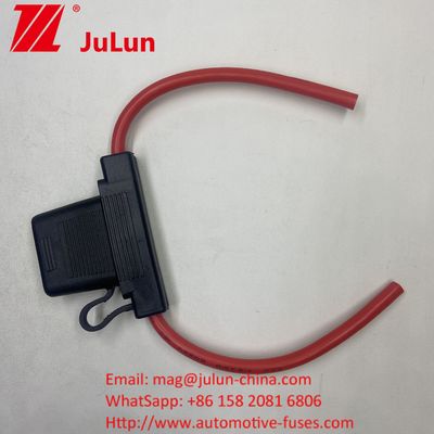 ATC/ATO Customized Inline Fuse Holder 14AWG 16AWG 18AWG 20AWG Cablagem Harness 80AMP Blade Fuse Automotive Fuse Holder