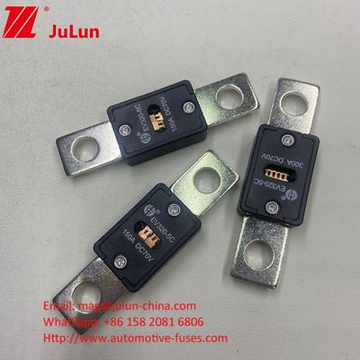 EV320-5C 200A 70VDC Fusível de carregamento rápido de veículos elétricos 68*19*10mm Distancia do buraco 51mm