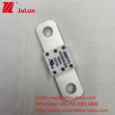 ASTM 400A 125VDC Cerâmica Metal Bateria de Carro Fuse Para Indústria Automóvel 68*17.7*12mm