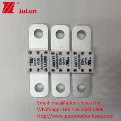 Fusível de Battey EV de 250A 125VDC em cerâmica para aplicações de carga pesada