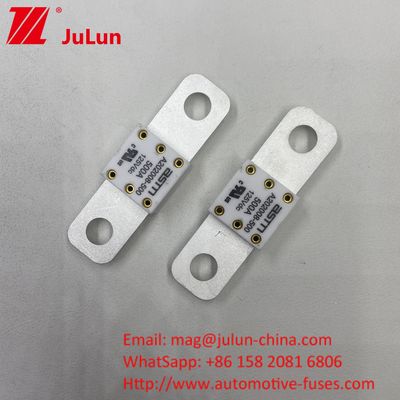 Caminhão 400A 125VDC Distância entre 2 orifícios 50.8mm Bateria de carro fusível para sistemas de comunicação de elevador