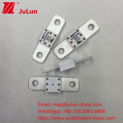 Curto circuito de proteção de 500A 125VDC Battey Fuse Dimensões pequenas Distância nominal de corrente alta Entre 2 furos 50,8mm